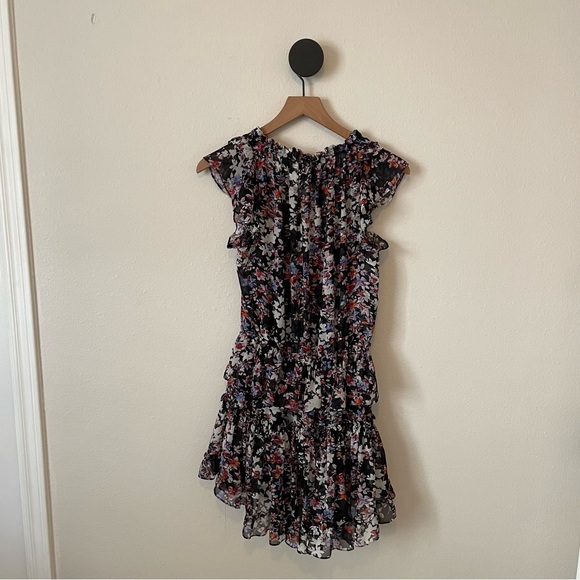 MISA Fleur Ruffle Floral Print Dress XS - Picture 5 of 9